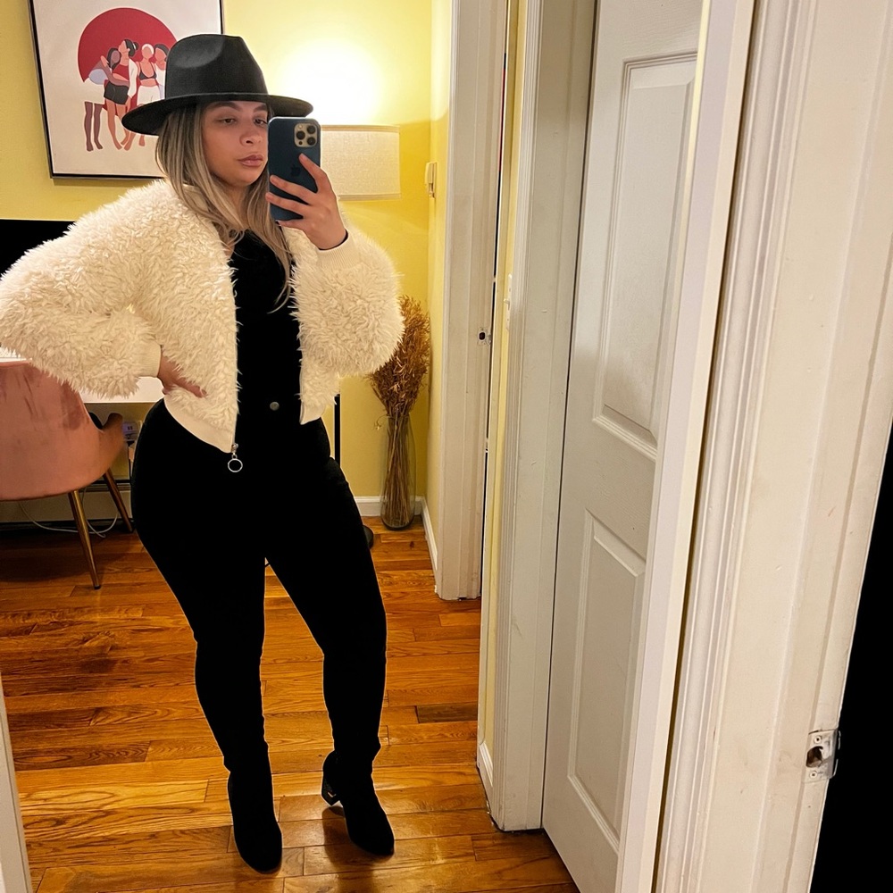 Wild Fable Cream Shag Jacket